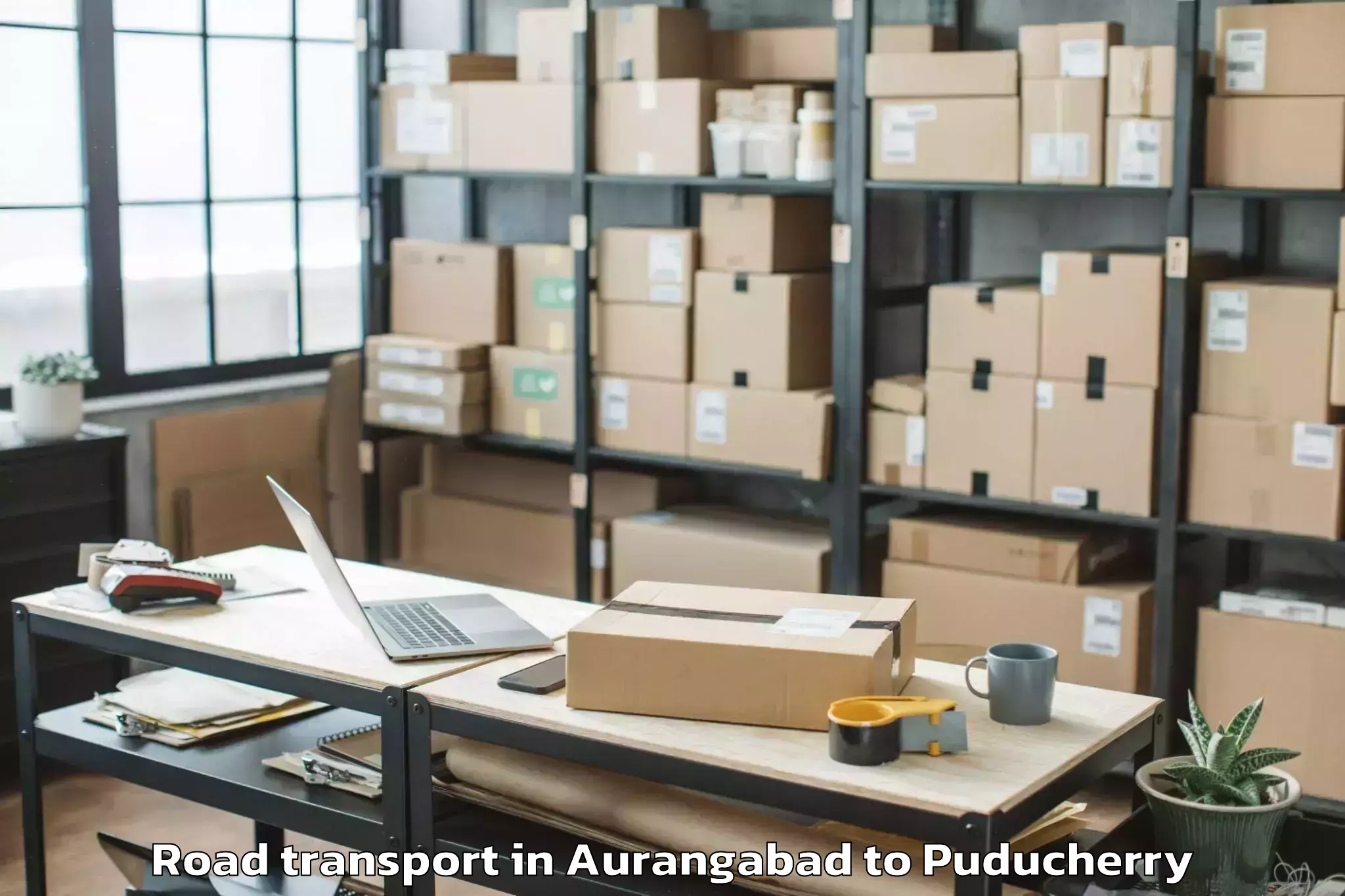 Top Aurangabad to Pondicherry University Road Transport Available